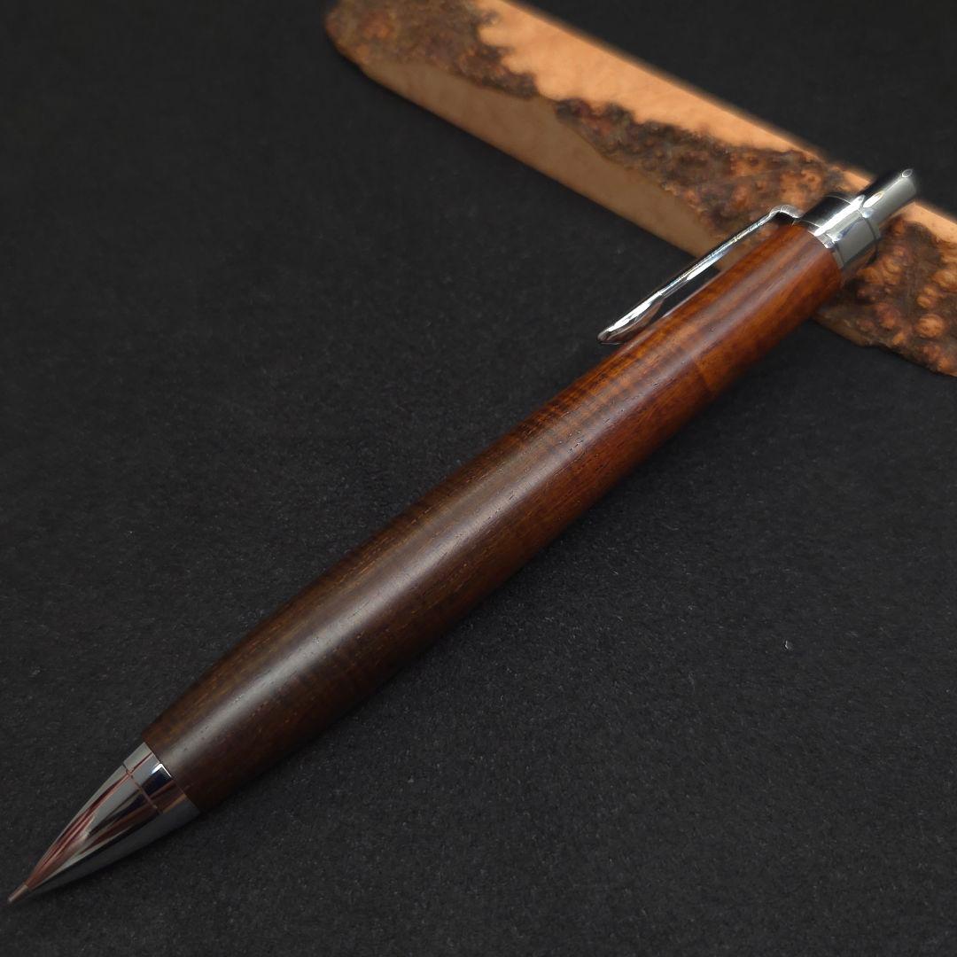 No.39ハンドメイド木軸シャーペンサイアミーズローズウッド