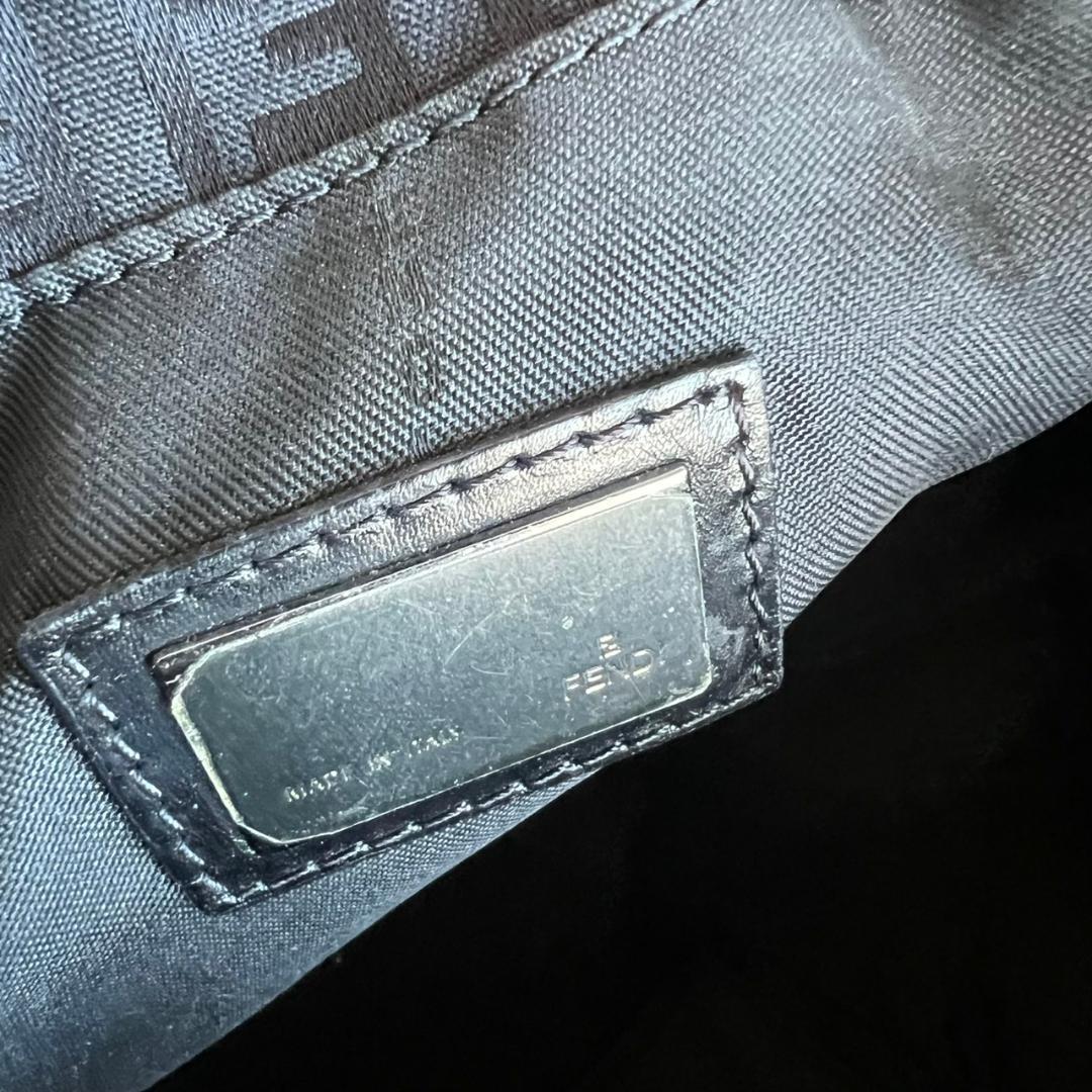 ⭐️FENDI⭐️ フェンディ ズッカ柄 キャンバス トートバッグ ブラック