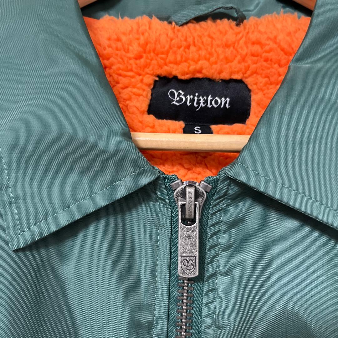 Brixton グリーン ナイロンコーチジャケット S