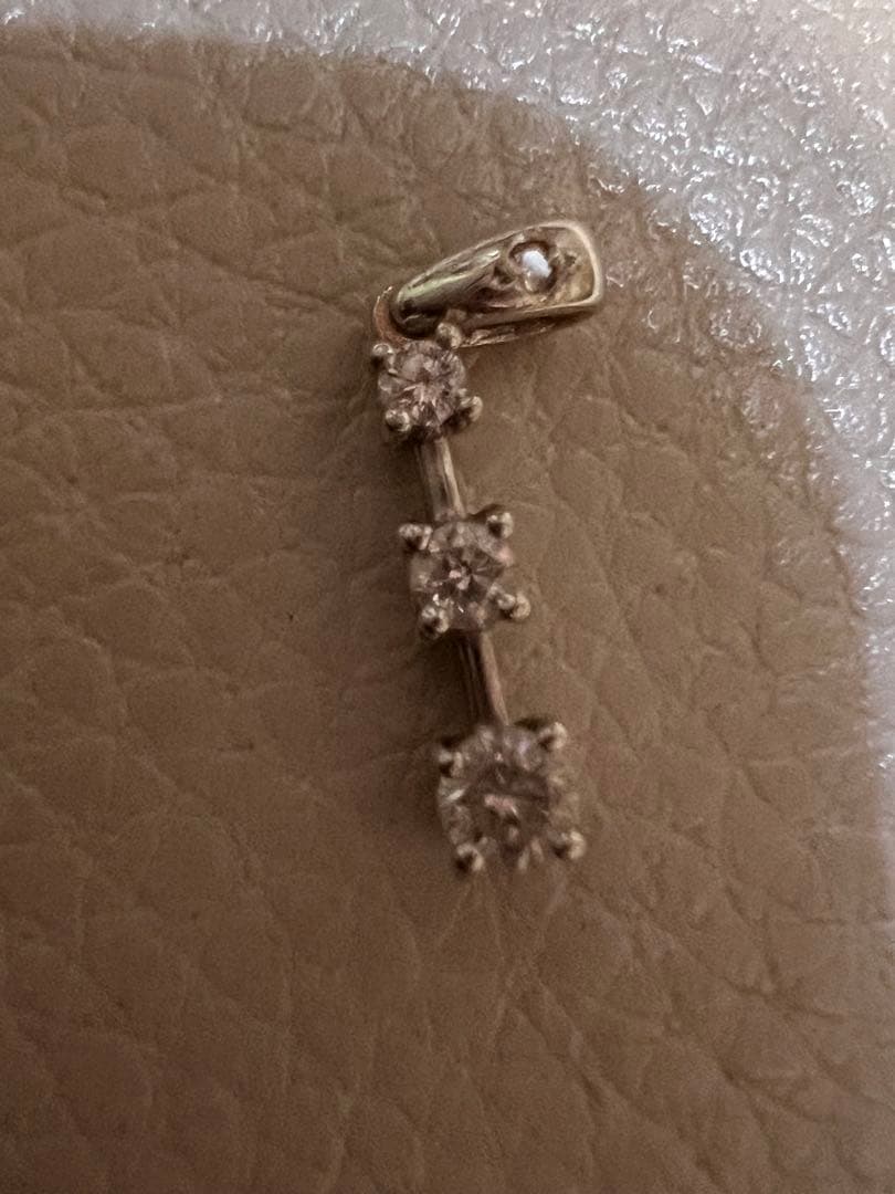 18k WGペンダント直径0.25