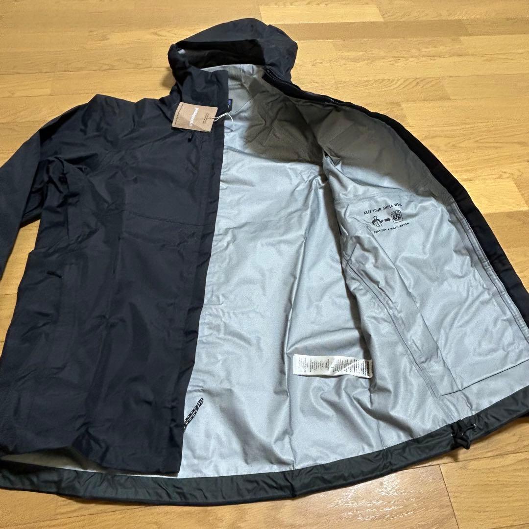 パタゴニアトレントシェル 3L・レイン・ジャケット　ブラックSサイズ