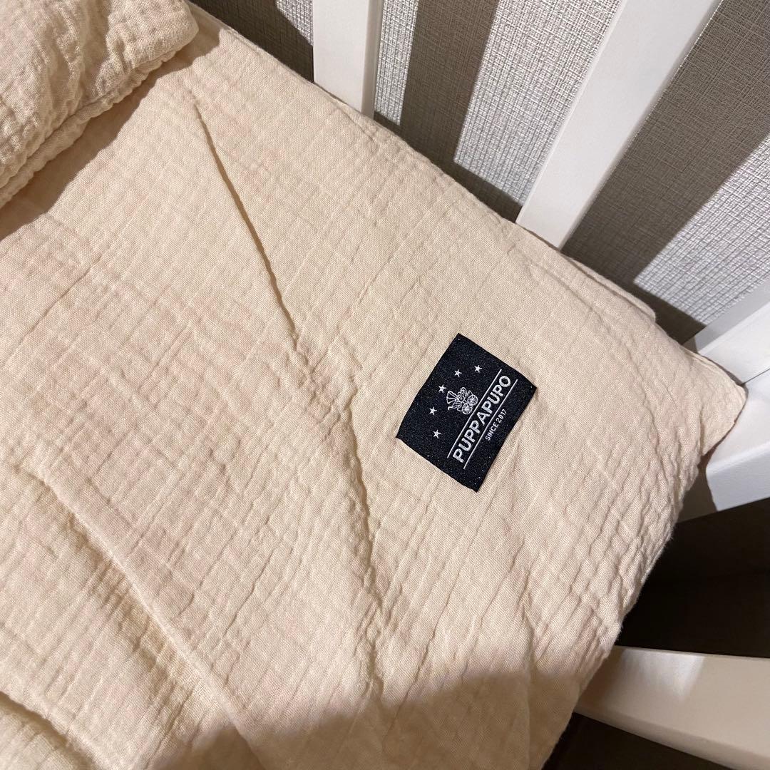 KATOJI ミニタチベッド ホワイト Puppapupoイブルお布団セット付き