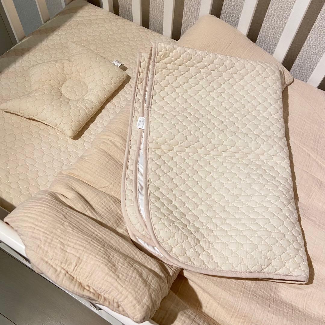 KATOJI ミニタチベッド ホワイト Puppapupoイブルお布団セット付き