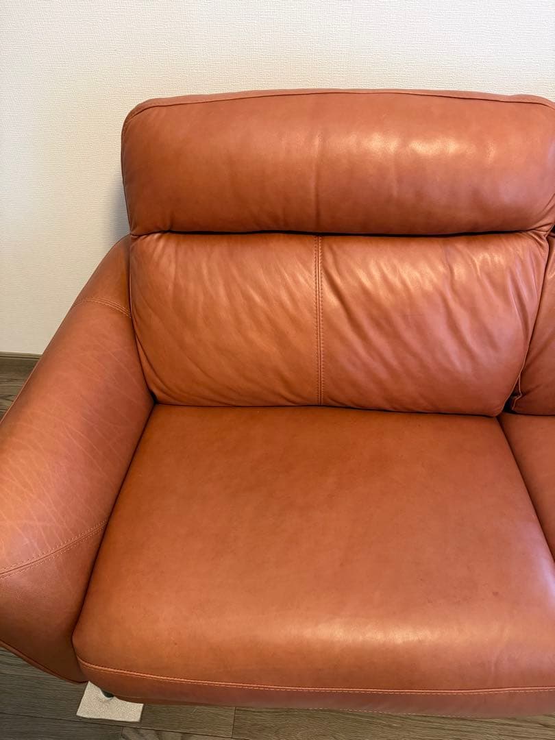 ニトリ 高級ソファー アネーロ　3人用電動本革リクライニングソファ　送料込み