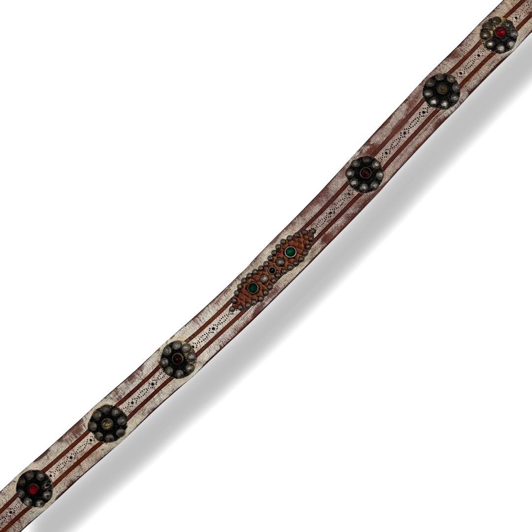 希少品 HTC Stingray × Python studs belt