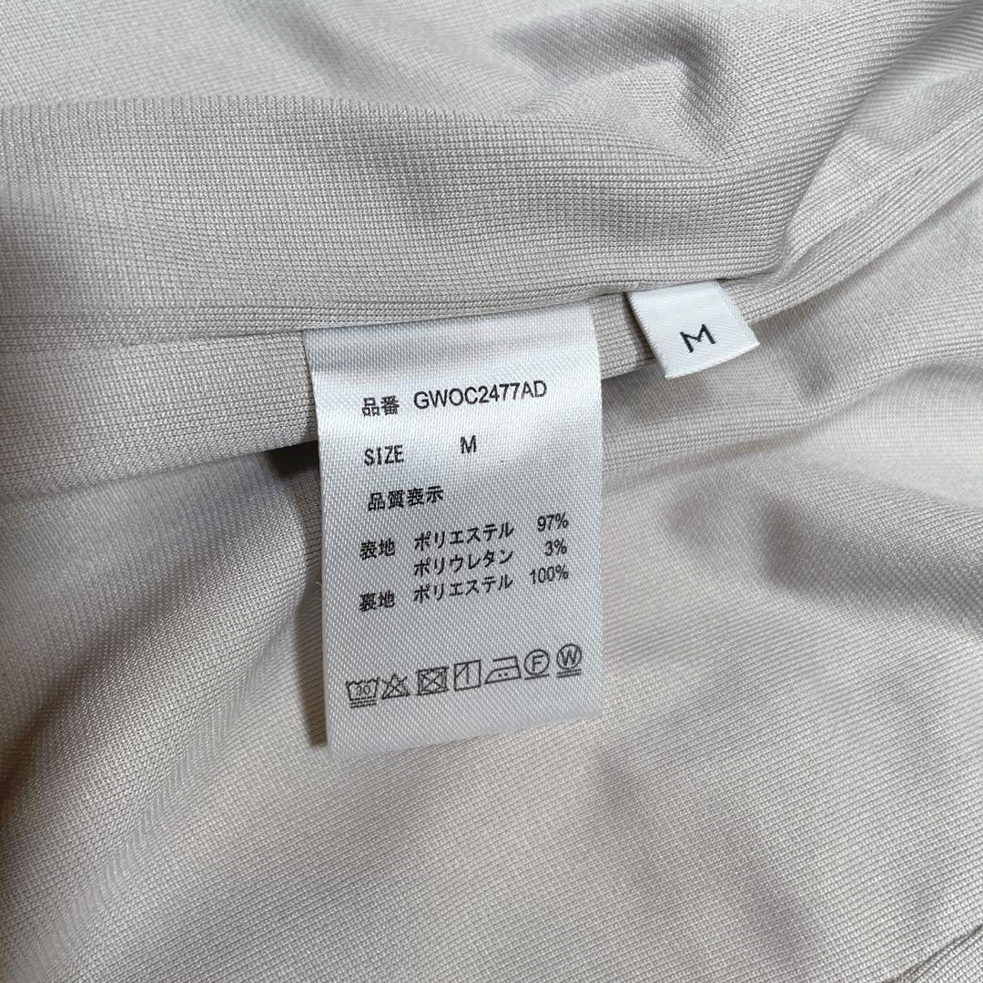 極美品　グローバルワーク　ノーカラー　スーツ　セットアップ　ホワイト　M