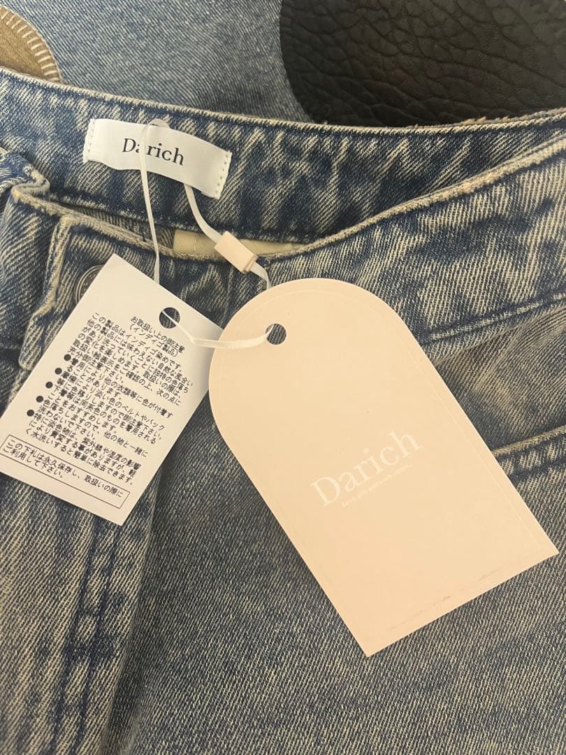 新品タグ付き♡ ダーリッチ ランダムハートパッチワークデニムパンツ S