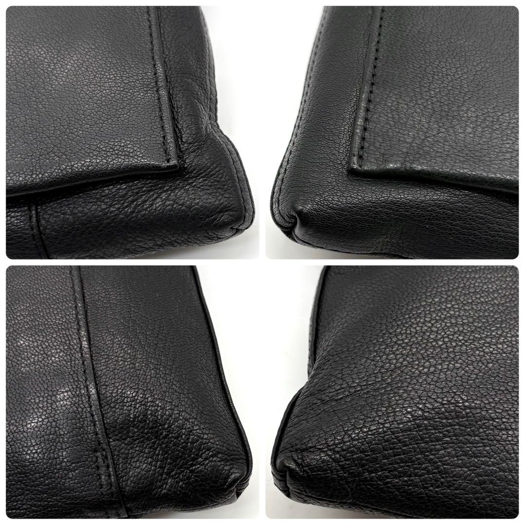 【極美品】ポーター ランブラー ショルダーバッグ レザー 斜め掛け ブラック