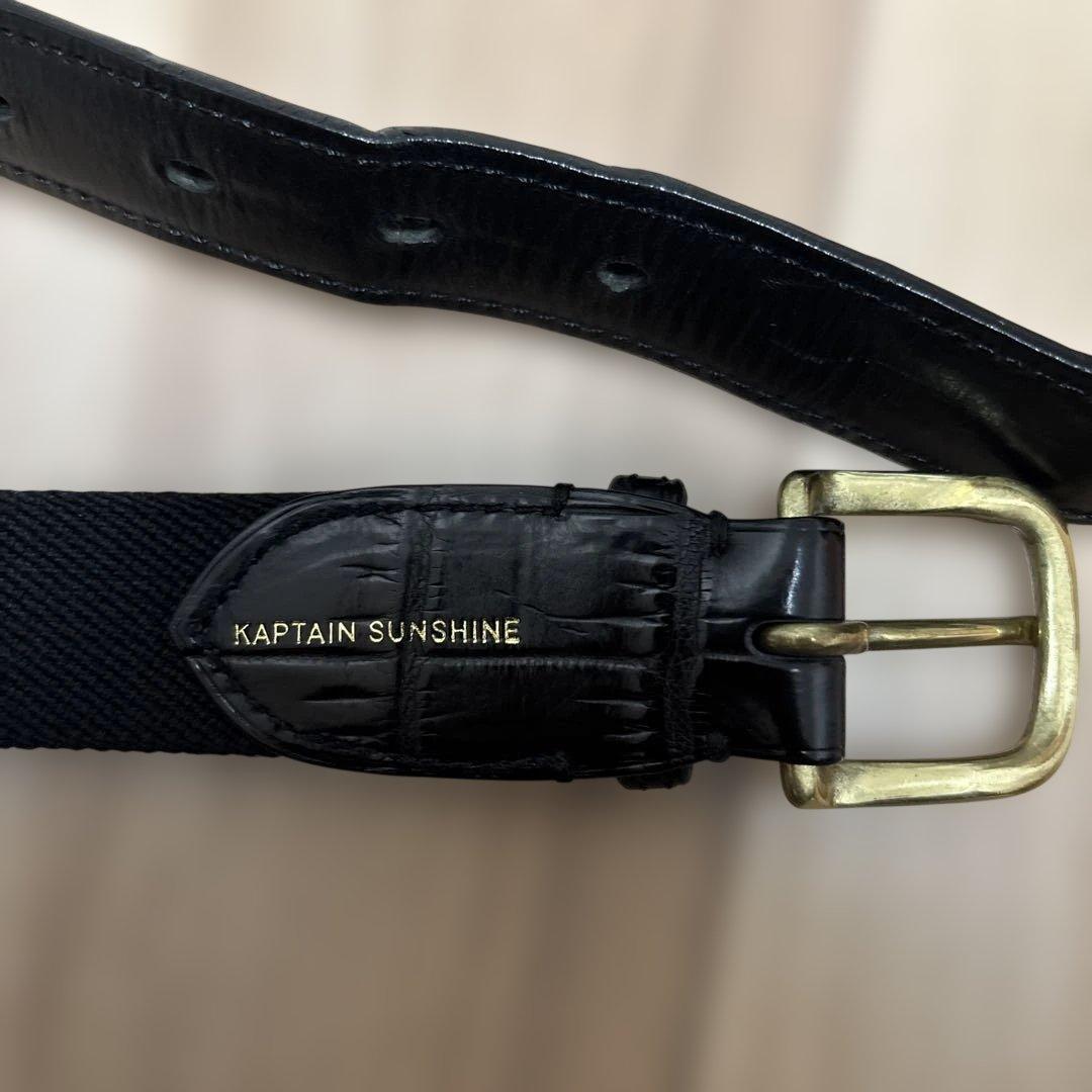 【キャプテンサンシャイン】Rubber Belt（ブラック）