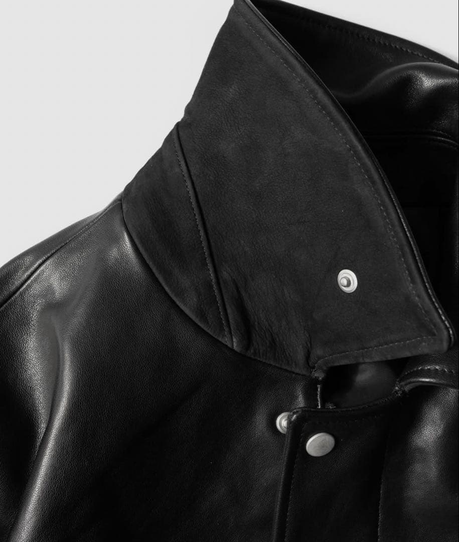 限定　EX SHEEP LEATHER ZIP SHORT JACKET