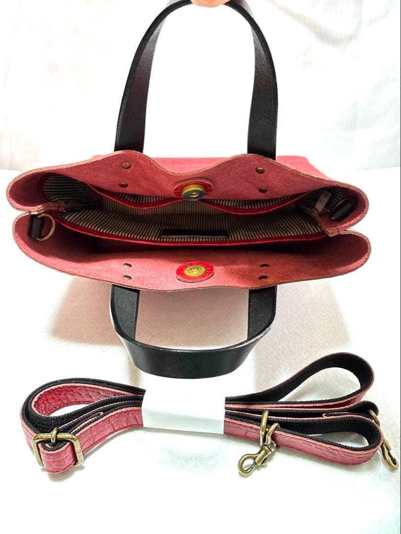 HALEINE バッグ メンズ 牛革 日本製 ミニバッグ 2WAY