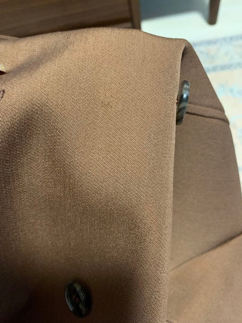 shëller シェリエブラウン ダブルブレスト ミニワンピース