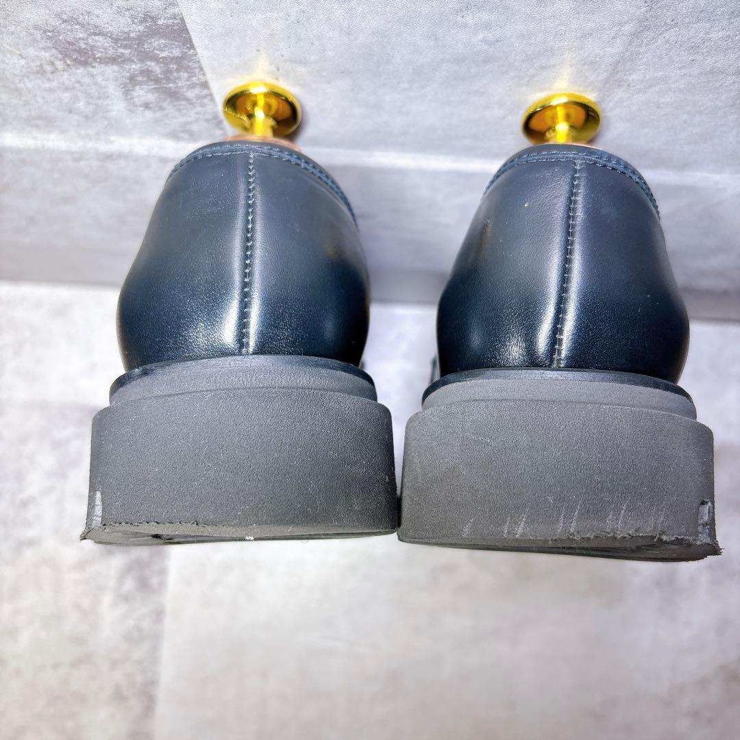 人気✨Luca Grossi フリンジローファー 37 本革 厚底 黒