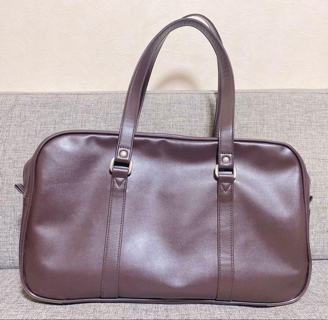 EASTBOY イーストボーイ スクールバッグ　ブラウン×レッド