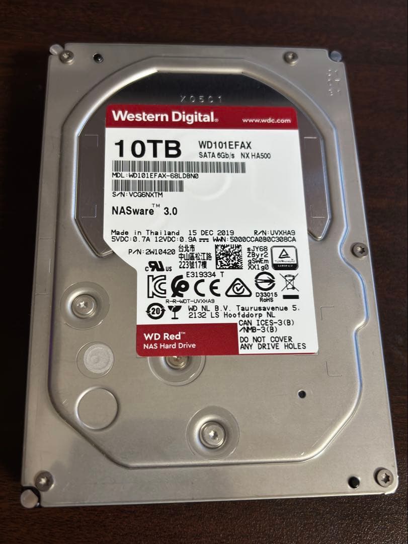 Western Digital WD RED HDD 3.5インチ 10TB