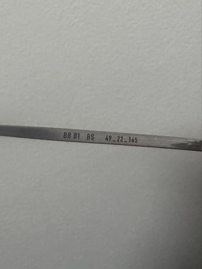 新品未使用　e-BY EYEVAN BB01 BS メタルフレーム　チタン