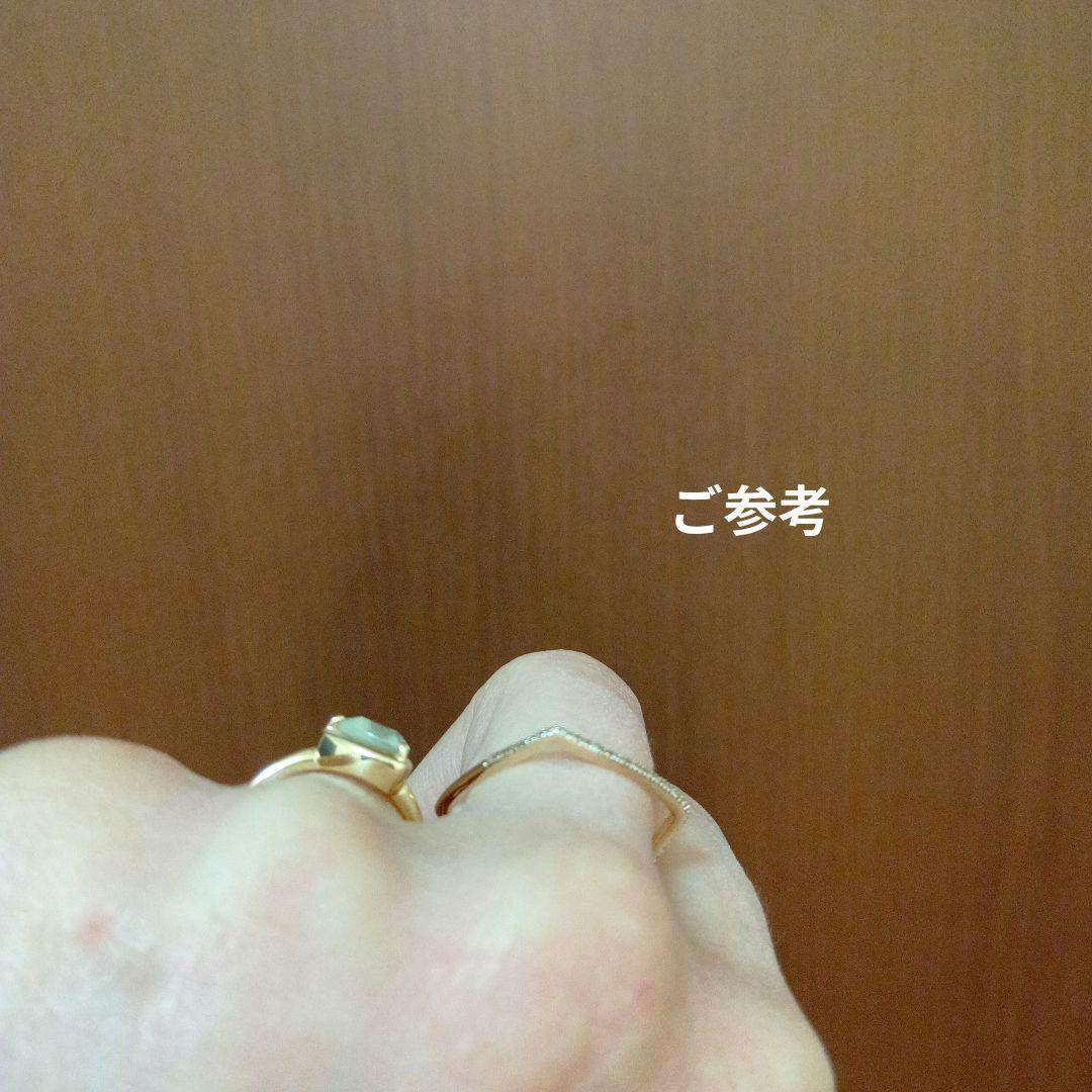 定価の約半額！！COCOSHNIK スクエアリング　 YG ダイヤモンド 10号