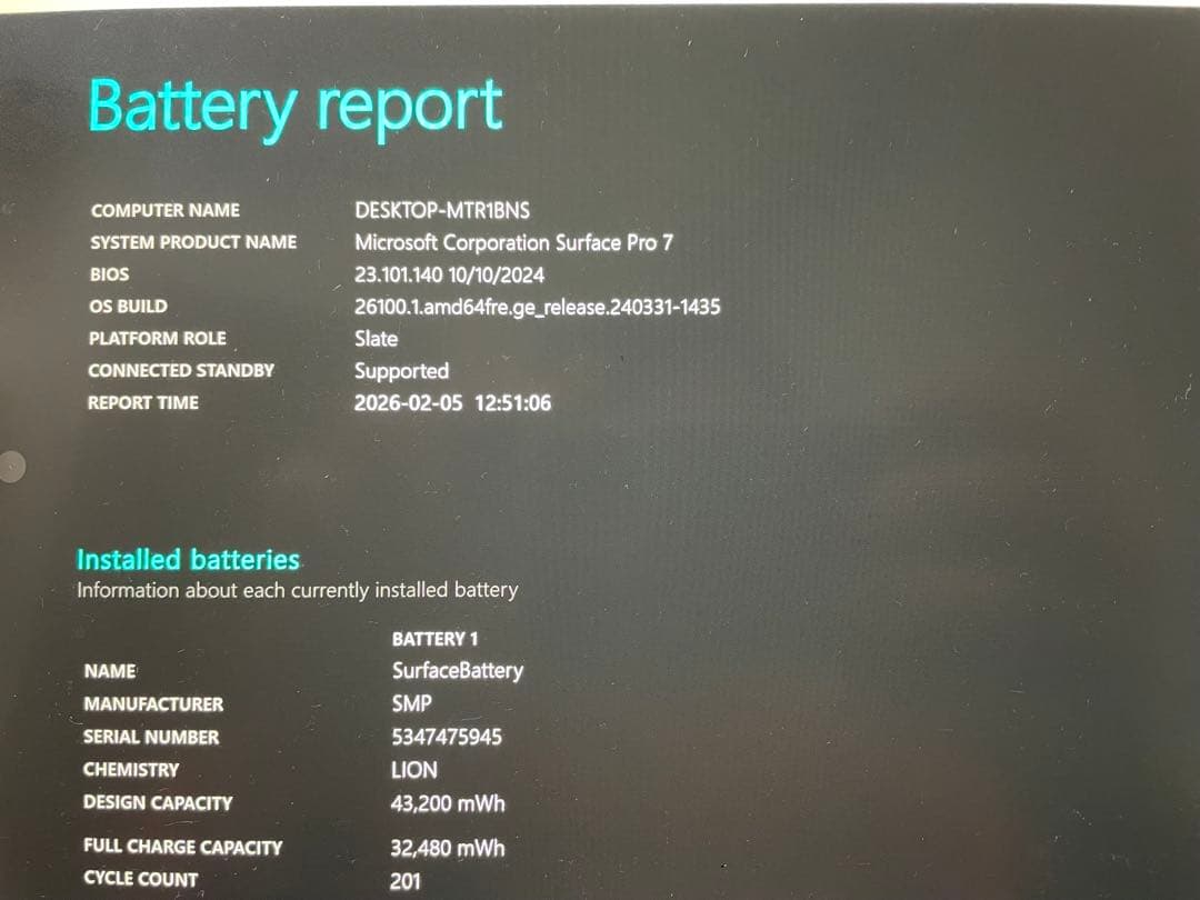 Surface Pro 7, 8GB, 256GB, 12.3インチ