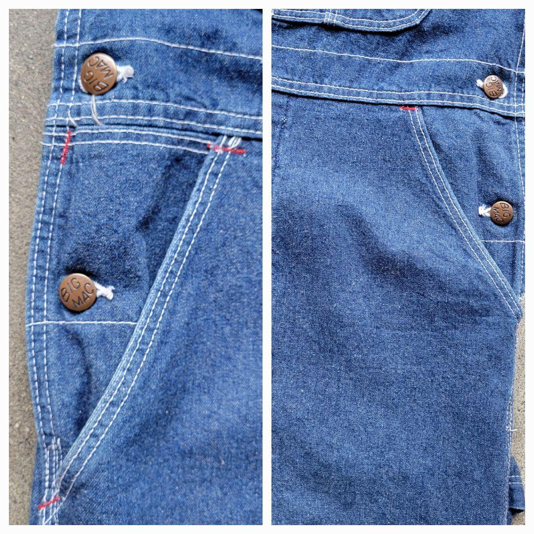 90s BIG MAC ビックマック デニム オーバーオール W32