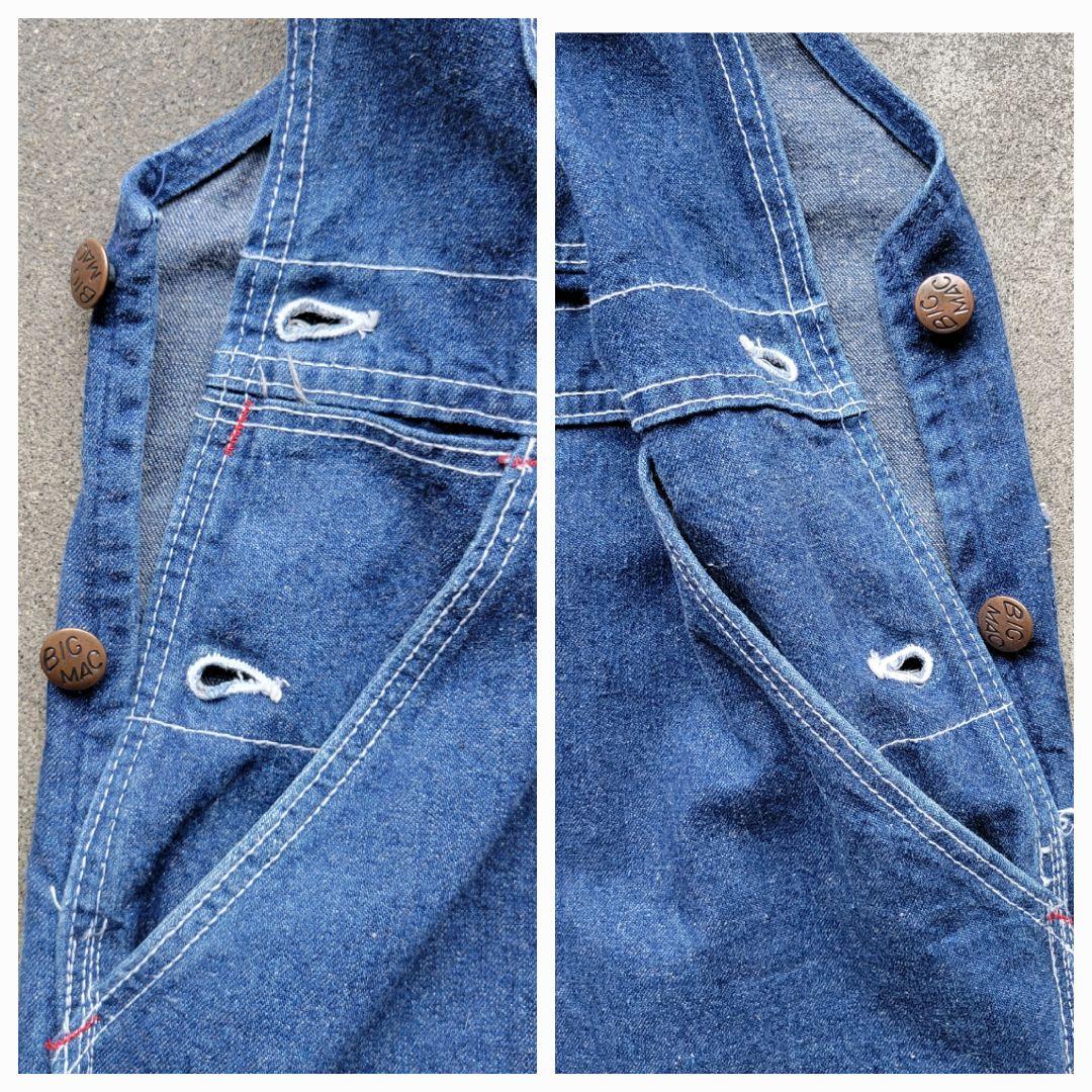 90s BIG MAC ビックマック デニム オーバーオール W32