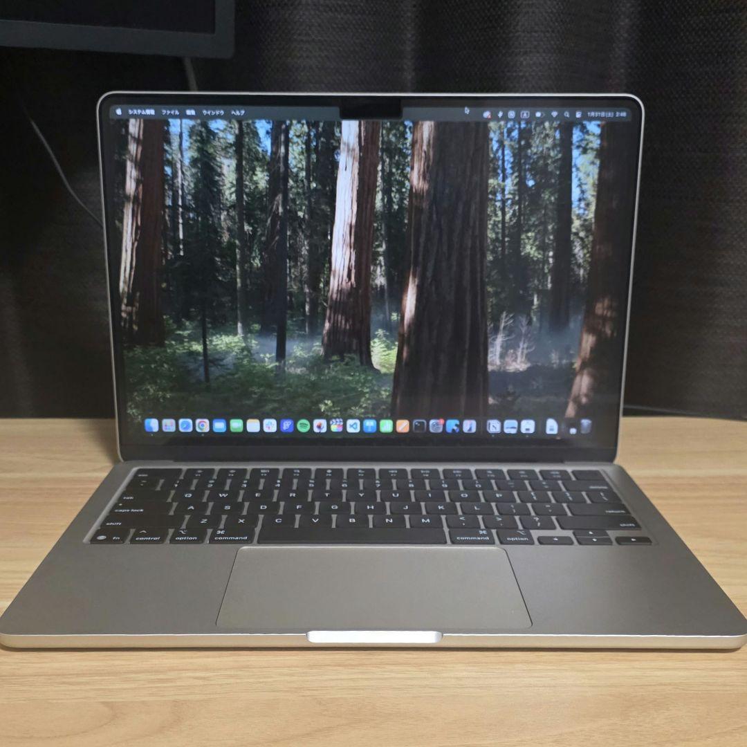【ほぼ新品】MacBook Air M4 13インチ US配列 16/256GB