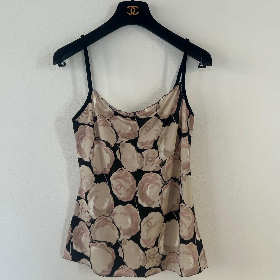 CHANEL キャミソール 花柄 イタリア製 サイズ 42