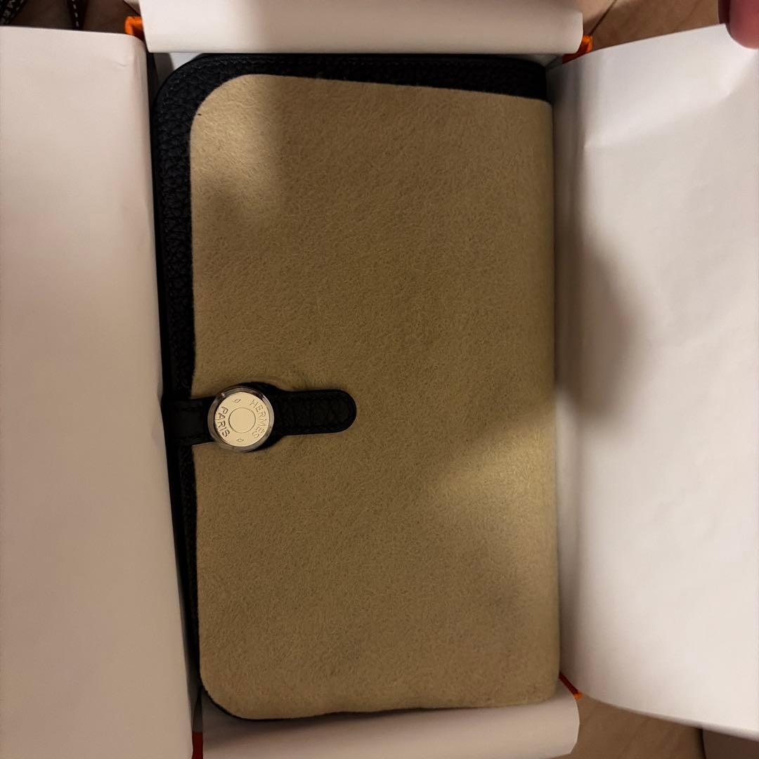 限界価格！HERMES ドゴン レクトヴェルソ ロング ノワール 財布