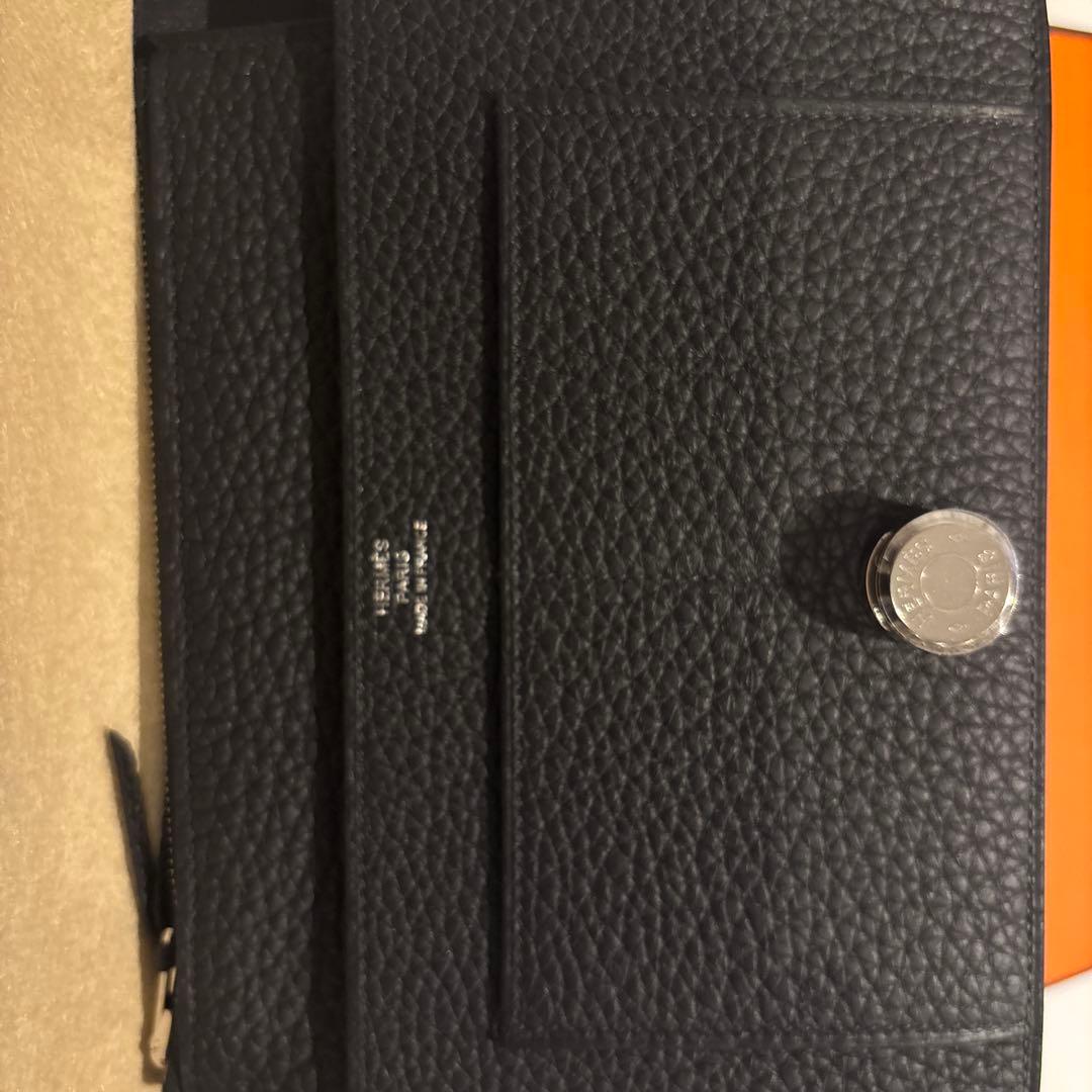 限界価格！HERMES ドゴン レクトヴェルソ ロング ノワール 財布
