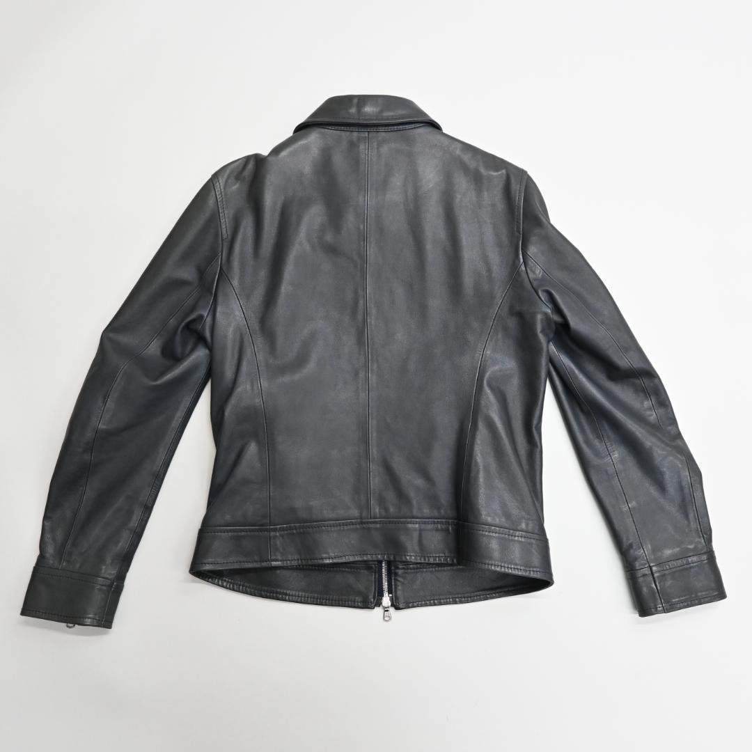 □ EMMETI エンメティ ジャケット ダークグレー ラムスキン 47853