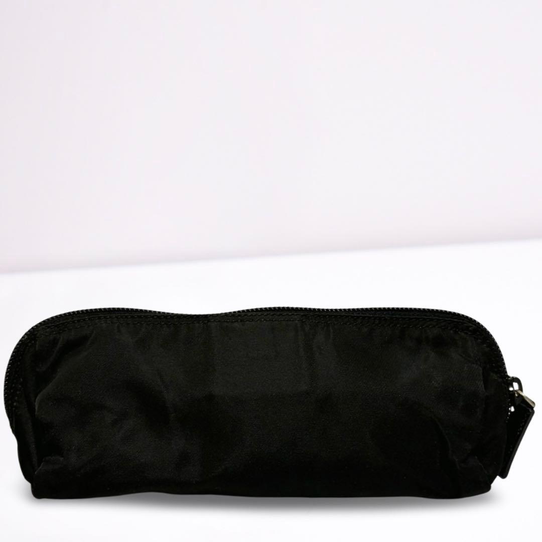 【正規品】プラダ PRADA ポーチ 小物入れ 三角ロゴ ナイロン 黒 カード付