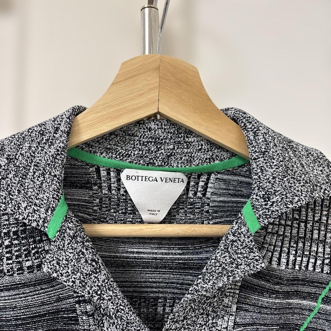ボッテガヴェネタ ムリネ ニットポロシャツ イントレチャート 半袖