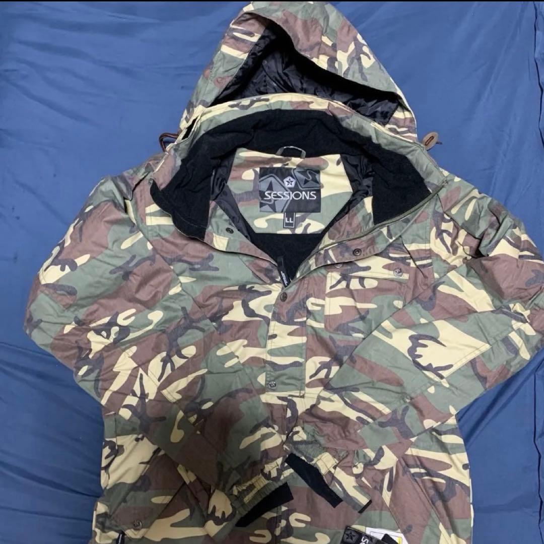 未使用品　SESSIONS スノーボードウェア 迷彩柄 カモフラージュ