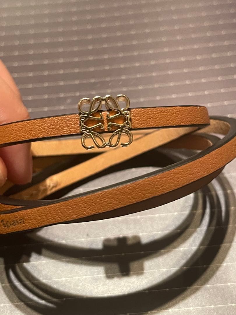 ブラウン レザー ブレスレット スペイン製