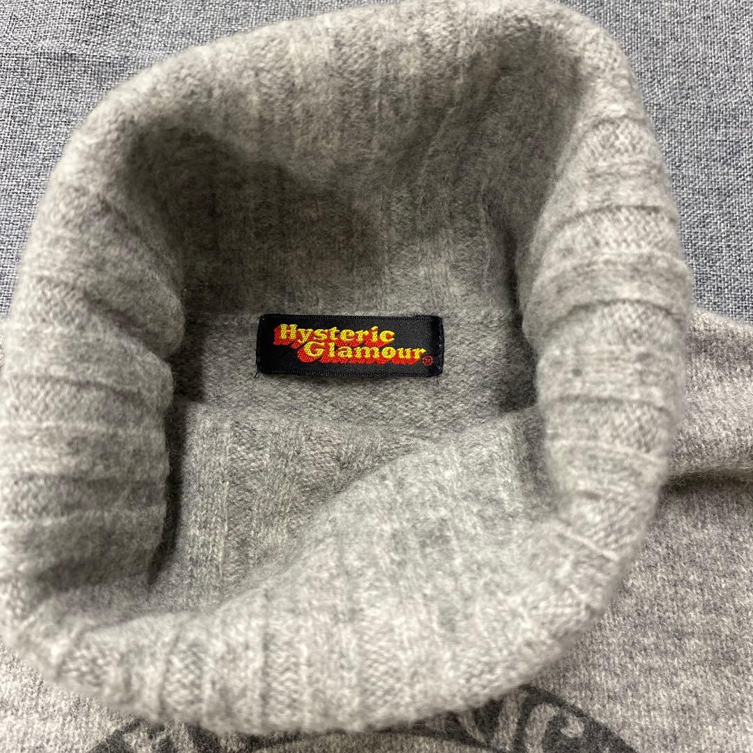 N920◯ hysteric glamour ヒス ニット ハイネック グレー