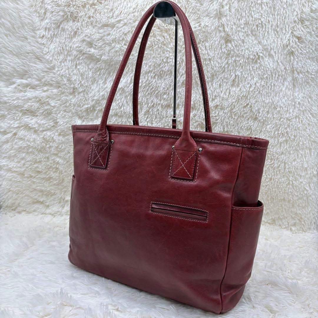 土屋鞄 セッション ビッグ トートバッグ 本革 ブラウン 肩掛け 通勤 A4