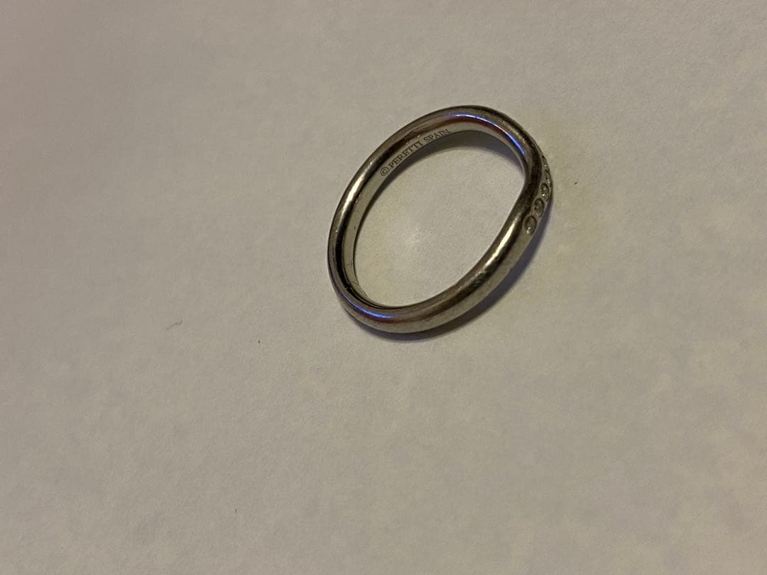 Pt950 プラチナリング　ティファニー カーブド バンド