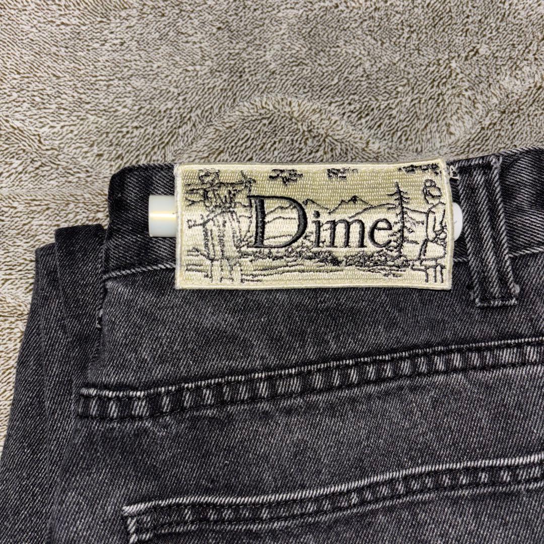 Dime ブラックデニム ストレート Sサイズ