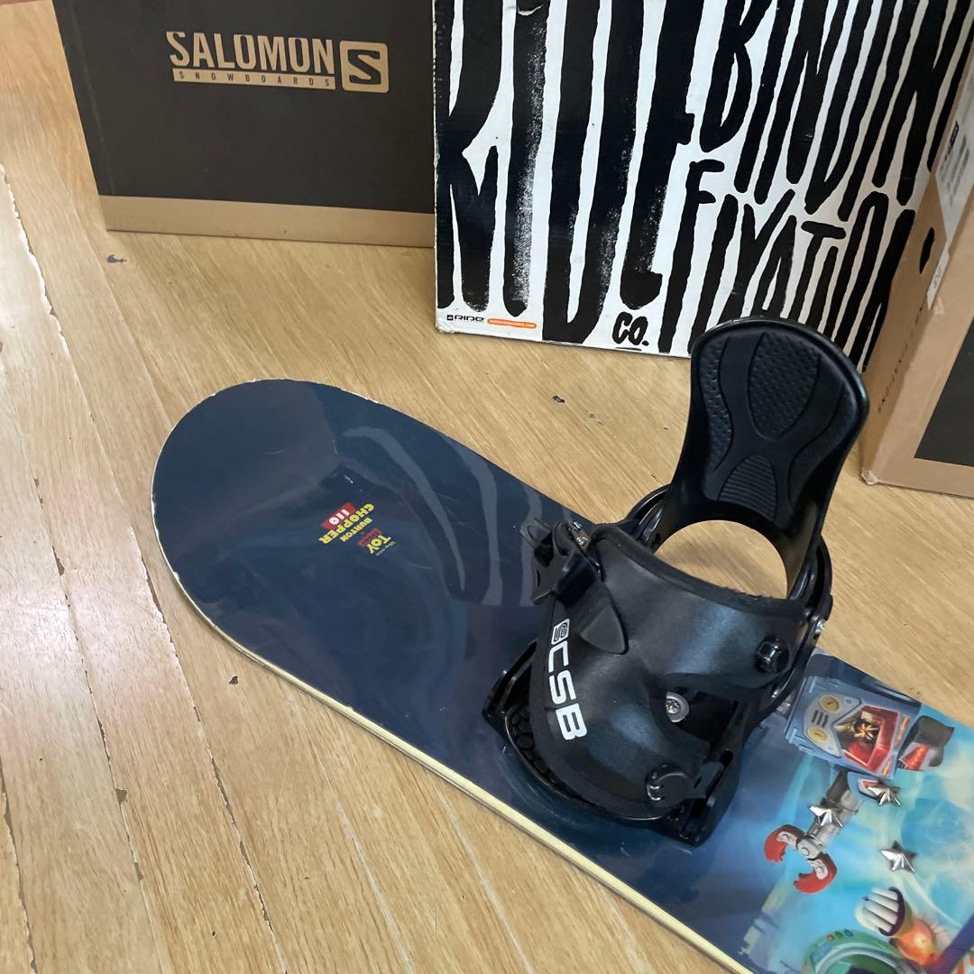 BURTON　キッズスノーボードセット　110cm　バートン　バイン付4点セット