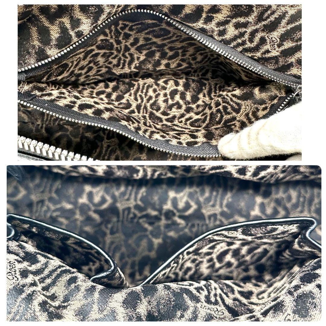 ロエン スカルデザイン ボストンバッグ トート 肩掛け A4可 大容量 ブラック