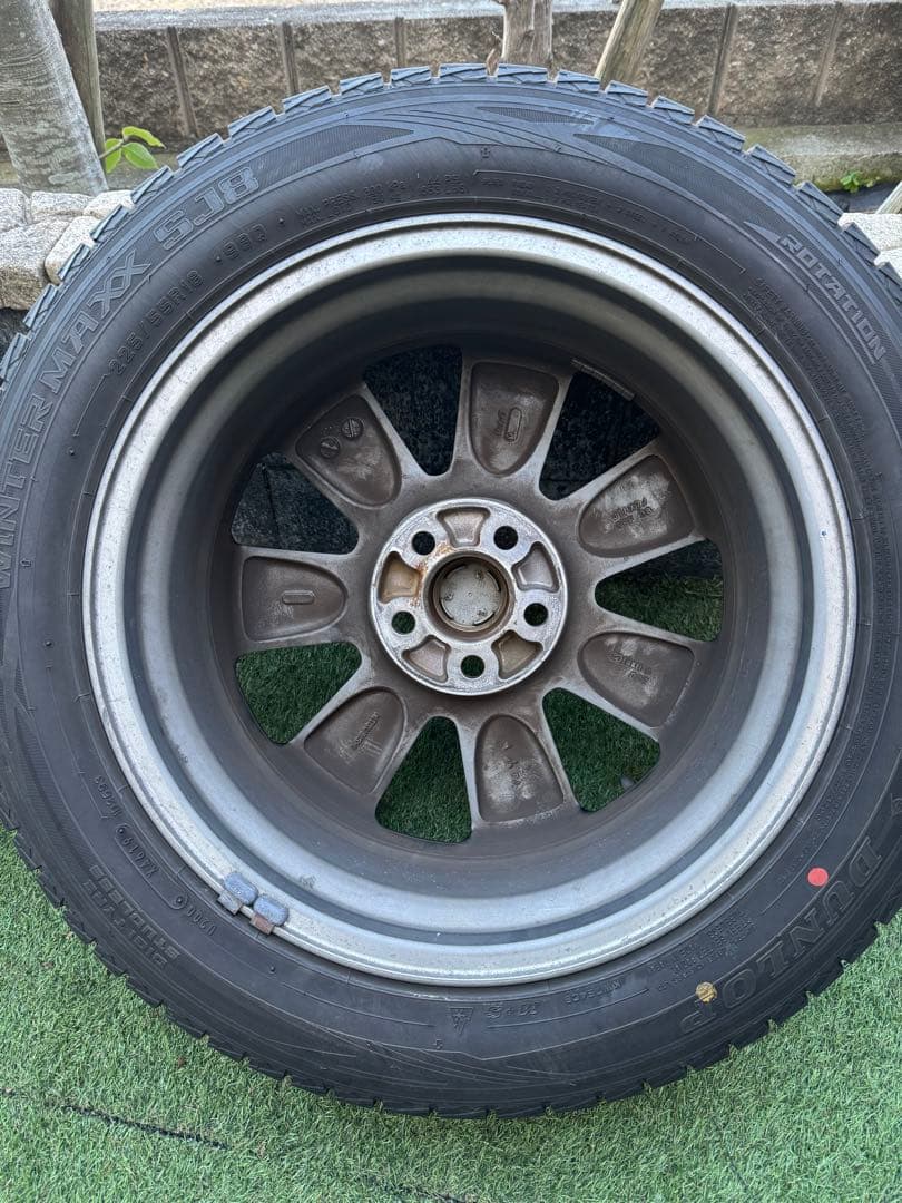 デリカD5旧型アクティブギア純正18インチブラックアルミホイール