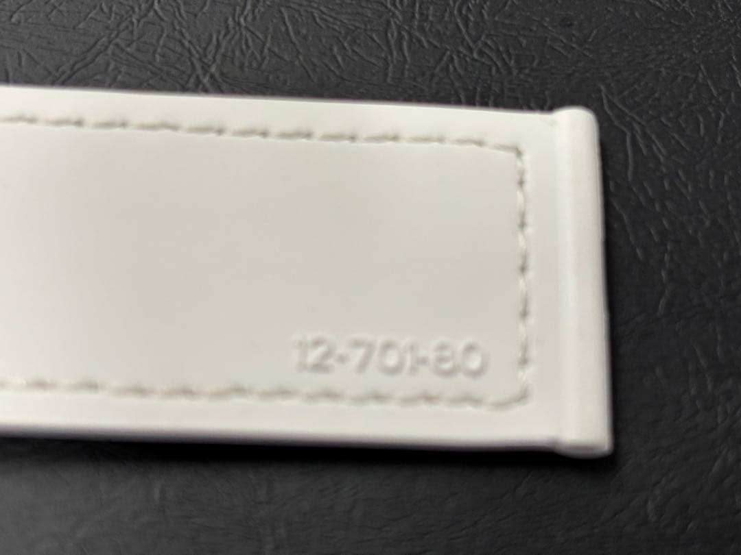 新品HUBLOT 純正ラバーベルト 白　6-701-100 12-701-80