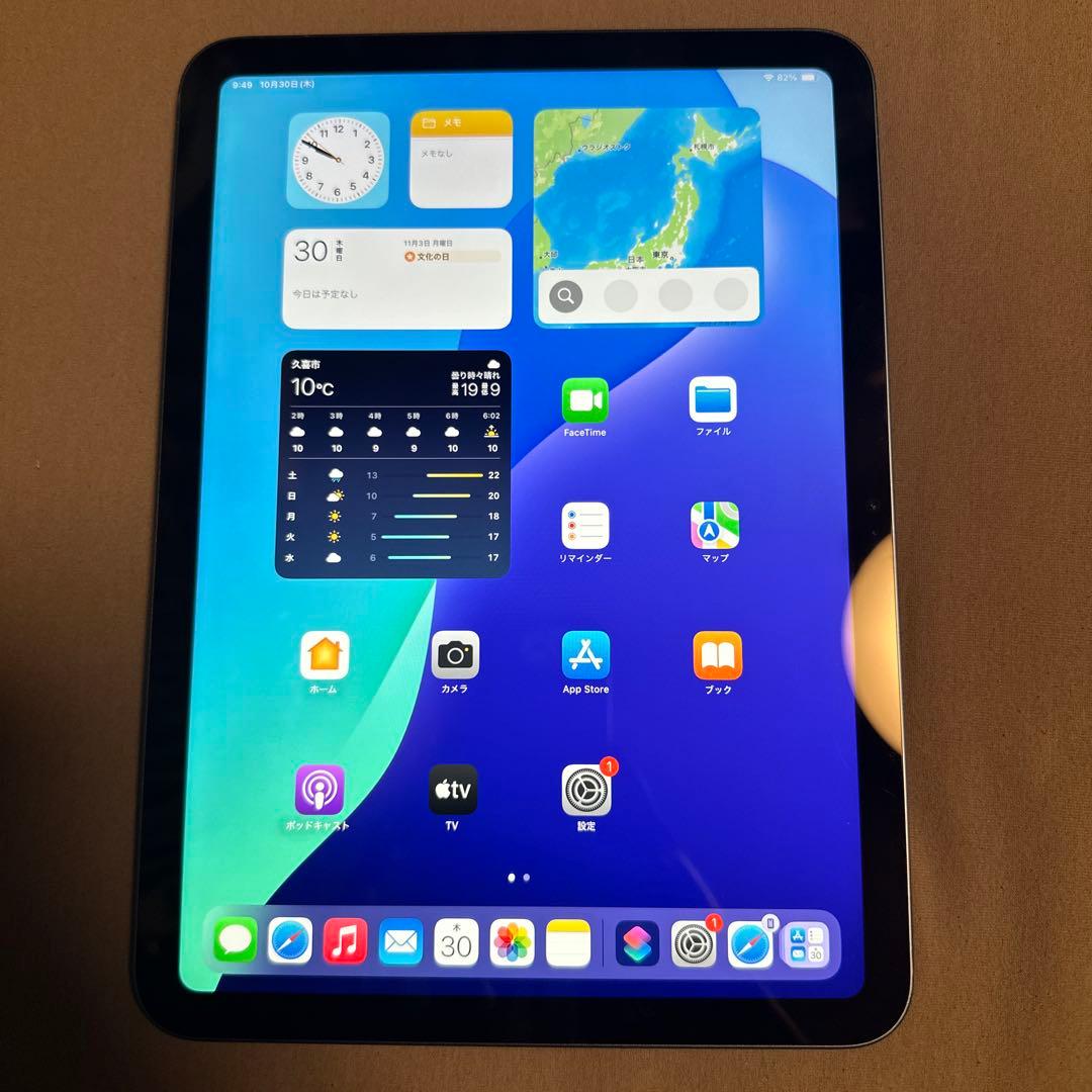 iPad 第10世代 64GB Wi-Fi バッテリー89% 6