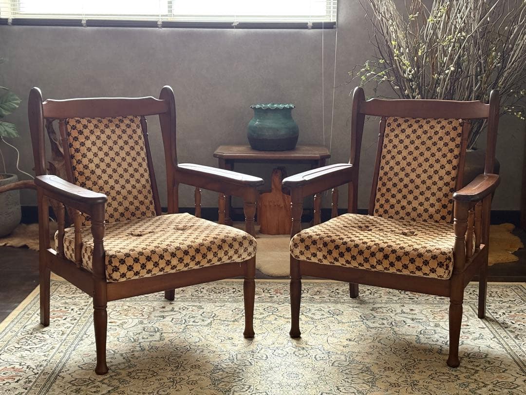 希少　ジャパニーズビンテージ　ヴィンテージ　アームチェア　洋風　nZ