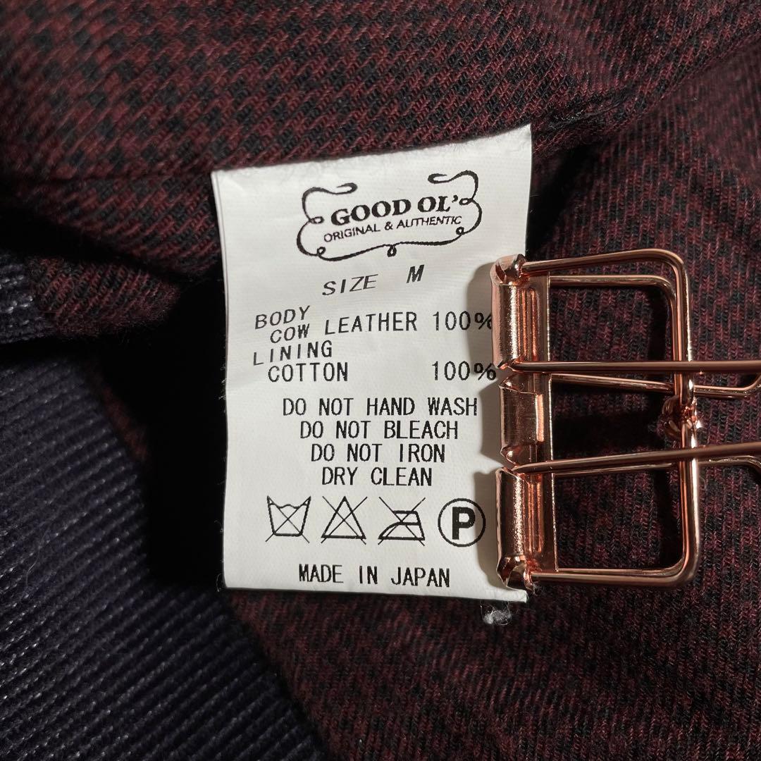 日本製 グッドオル カーコート レザージャケット スポーツジャケット 牛革