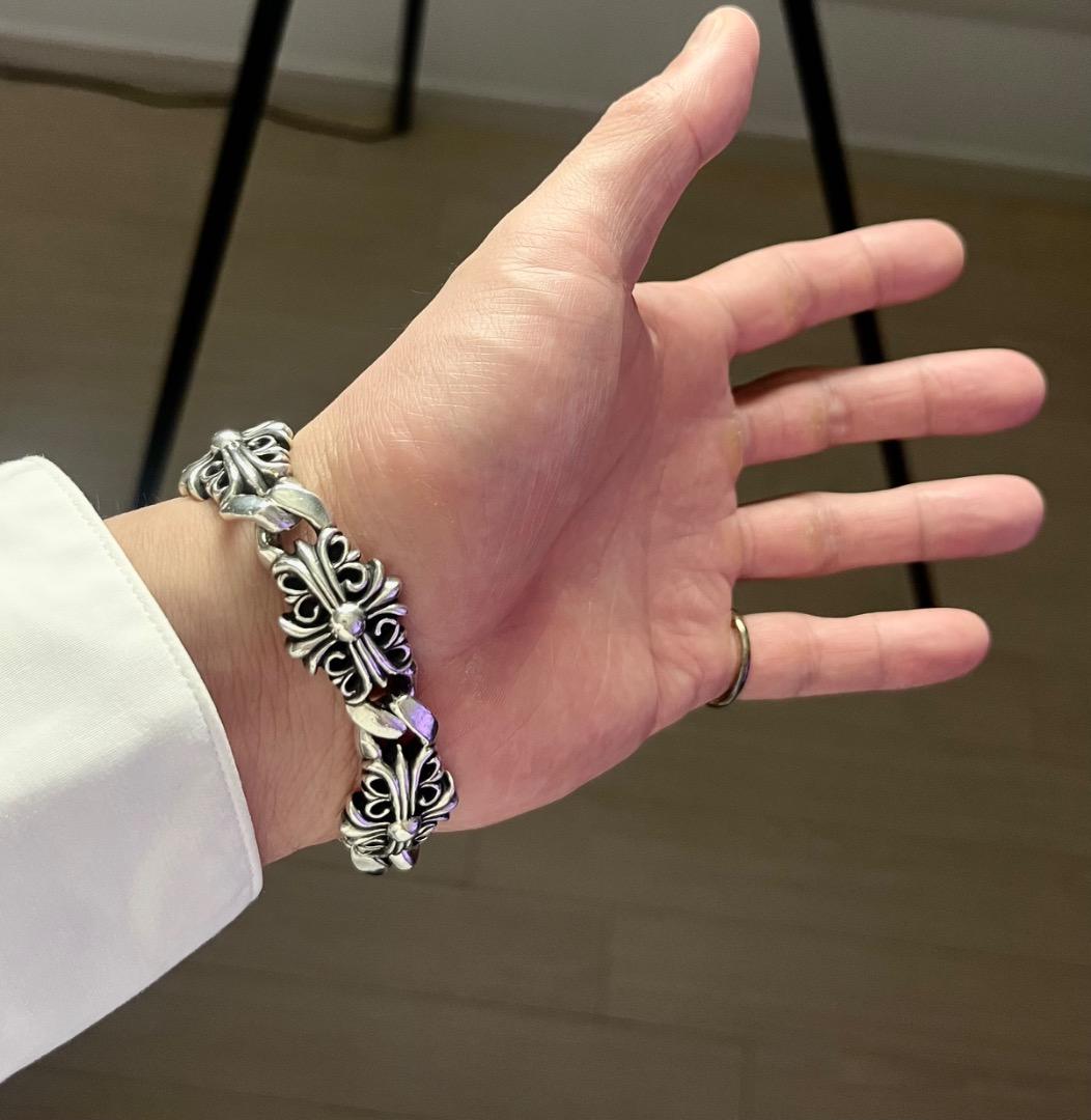 正規品 クロムハーツ キーパーリンク ブレスレット