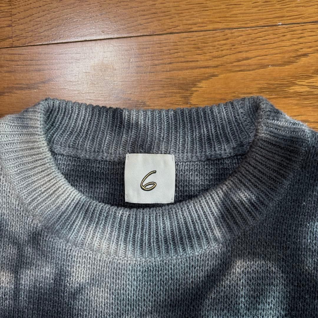 6 ROKU DYE KNITプルオーバー　小松菜奈着用