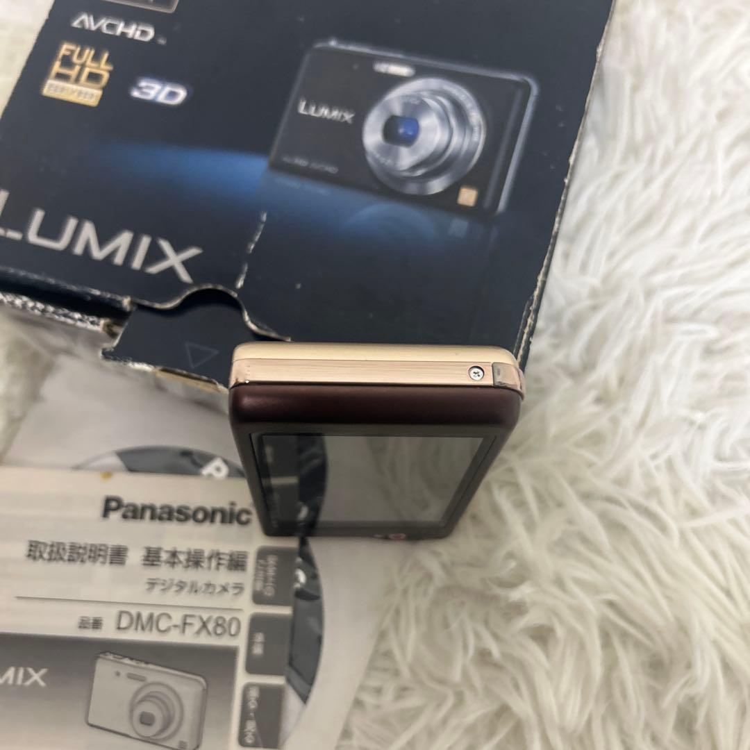 【極美品】 LUMIX DMC-FX80 付属品付き　ゴールド　デジカメ
