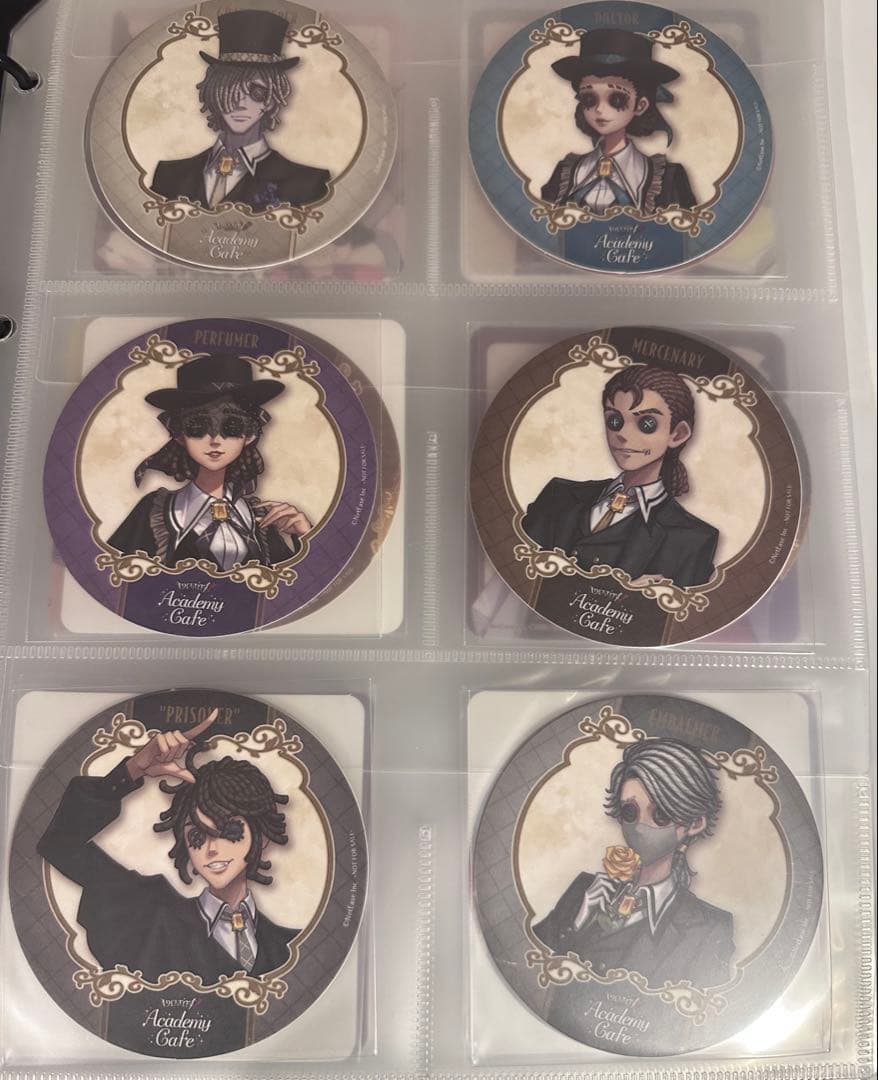 第五人格　スイパラコラボ　制服　アカデミーカフェ　コースターしおりコンプセット