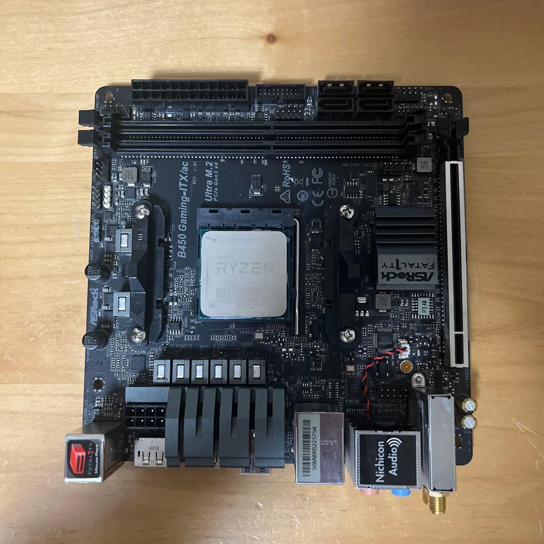 [ryzen5 3500] [b450 gaming-itx/ac]セット