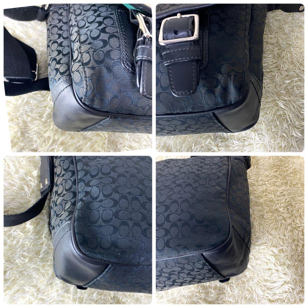 美品✨ コーチ COACH メッセンジャーバッグ シグネチャー 斜め掛け